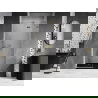 Mexen Lunar L sprchové dvere výklopné pravé 120 cm, transparentné, zlaté - 834L-120-000-50-00-P