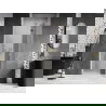Mexen Lunar L sprchové dvere výklopné pravé 120 cm, transparentné, zlaté - 834L-120-000-50-00-P