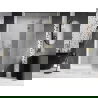 Mexen Lunar L sprchové dvere otváracie pravé 130 cm, priehľadné, zlaté - 834L-130-000-50-00-P