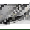 Mexen Lunar L sprchové dvere otváracie pravé 130 cm, priehľadné, zlaté - 834L-130-000-50-00-P