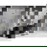 Mexen Lunar L sprchové dvere výklopné pravé 135 cm, transparentné, zlaté - 834L-135-000-50-00-P