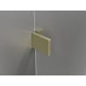 Mexen Lunar L sprchové dvere otočné pravé 70 cm, transparentné, zlaté brúsené - 834L-070-000-55-00-P