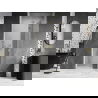 Mexen Lunar L sprchové dvere prave otváracie 90 cm, priehľadné, zlaté kefované - 834L-090-000-55-00-P