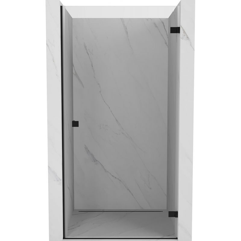 Mexen Lunar-B sprchové dvere otváracie pravé 70 cm, transparentné, čierne - 832-070-000-70-00-P