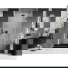 Mexen Lunar-B sprchové dvere otvárateľné pravé 90 cm, priehľadné, čierne - 832-090-000-70-00-P