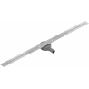 Mexen Flat 360° Super Slim odtokový žľab otočný 140 cm, chrómová - 1051140