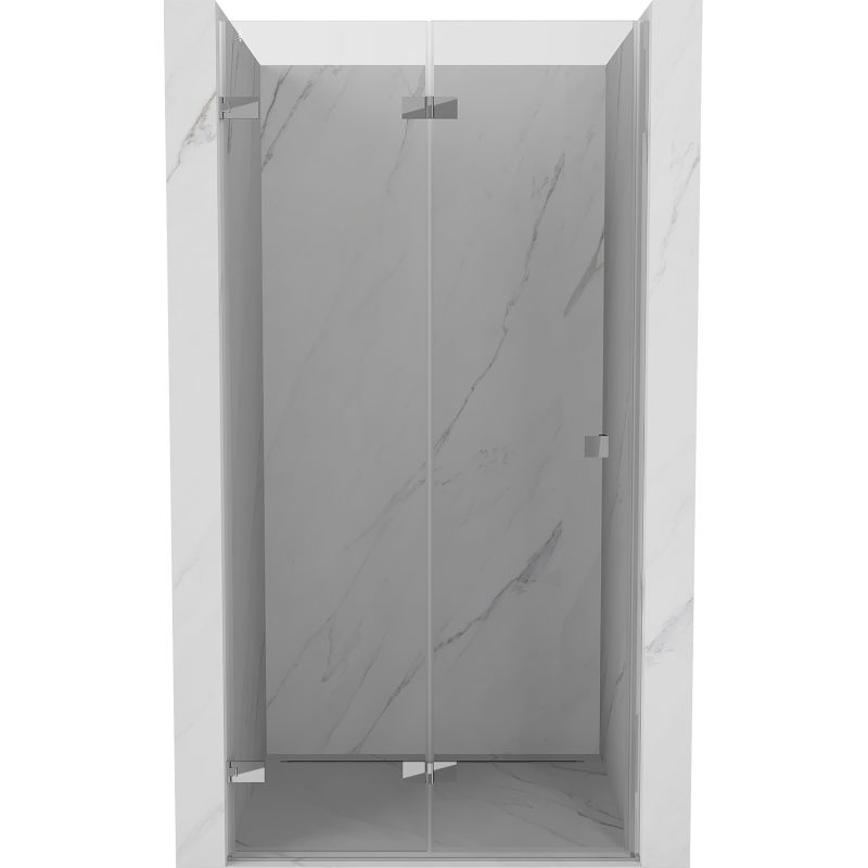 Mexen Lunar-F skladacie sprchové dvere ľavé 85 cm, transparentné, chróm - 836-085-000-01-00-L
