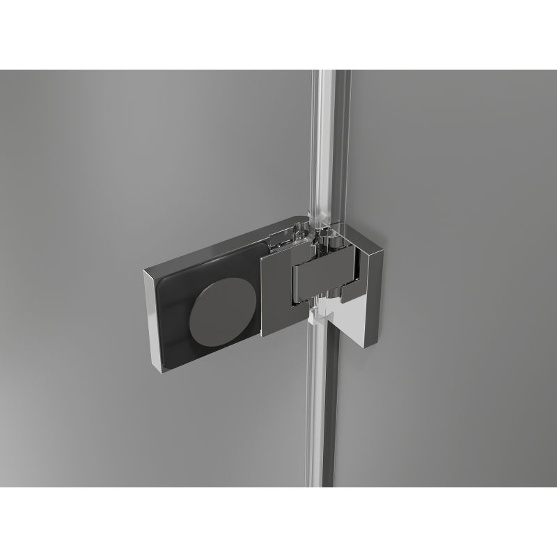 Mexen Lunar-F skladacie dvere do sprchy ľave 95 cm, transparentné, chróm - 836-095-000-01-00-L