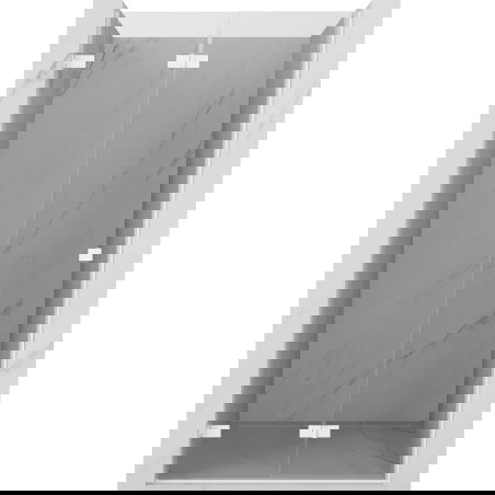 Mexen Lunar-F skladacie sprchové dvere ľavé 70 cm, transparentné, biele - 836-070-000-20-00-L