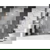 Mexen Lunar-F skladacie sprchové dvere ľavé 85 cm, transparentné, biele - 836-085-000-20-00-L
