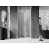 Mexen Lunar-F skladacie sprchové dvere ľavé 60 cm, transparentné, zlaté - 836-060-000-50-00-L