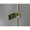 Mexen Lunar-F skladacie sprchové dvere ľavé 95 cm, transparentné, zlaté kartáčované - 836-095-000-55-00-L