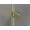 Mexen Lunar-F skladacie sprchové dvere ľavé 95 cm, transparentné, zlaté kartáčované - 836-095-000-55-00-L