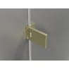 Mexen Lunar-F skladacie sprchové dvere ľavé 95 cm, transparentné, zlaté kartáčované - 836-095-000-55-00-L