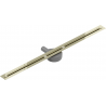 Mexen Flat 360° Super Slim odtokový žľab otočný 80 cm, zlatá - 1551080