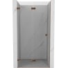 Mexen Lunar-F skladacie sprchové dvere ľavé 95 cm, transparentné, ružové zlato - 836-095-000-60-00-L