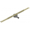 Mexen Flat 360° Super Slim odtokový žľab otočný 100 cm, zlatá - 1551100