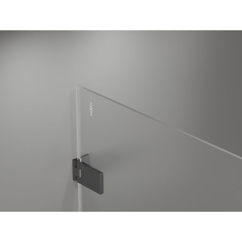 Mexen Lunar-F skladacie sprchové dvere ľavé 70 cm, transparentné, gun gray brúsené - 836-070-000-66-00-L