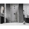 Mexen Lunar-F skladacie ľavé sprchové dvere 85 cm, transparentné, gun grey brúsené - 836-085-000-66-00-L