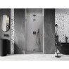 Mexen Lunar-F skladacie ľavé sprchové dvere 85 cm, transparentné, gun grey brúsené - 836-085-000-66-00-L