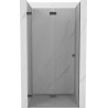 Mexen Lunar-F skladacie ľavé sprchové dvere 85 cm, transparentné, gun grey brúsené - 836-085-000-66-00-L