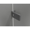 Mexen Lunar-F skladacie ľavé sprchové dvere 85 cm, transparentné, gun grey brúsené - 836-085-000-66-00-L