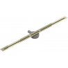 Mexen Flat 360° Super Slim odtokový žľab otočný 130 cm, zlatá - 1551130