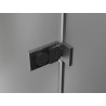 Mexen Lunar-F skladacie sprchové dvere Ľavé 95 cm, transparentné, brúsená gun gray - 836-095-000-66-00-L