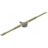 Mexen Flat 360° Super Slim odtokový žľab otočný 140 cm, zlatá - 1551140