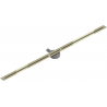 Mexen Flat 360° Super Slim odtokový žľab otočný 150 cm, zlatá - 1551150
