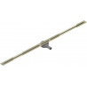 Mexen Flat 360° Super Slim odtokový žľab otočný 160 cm, zlatá - 1551160