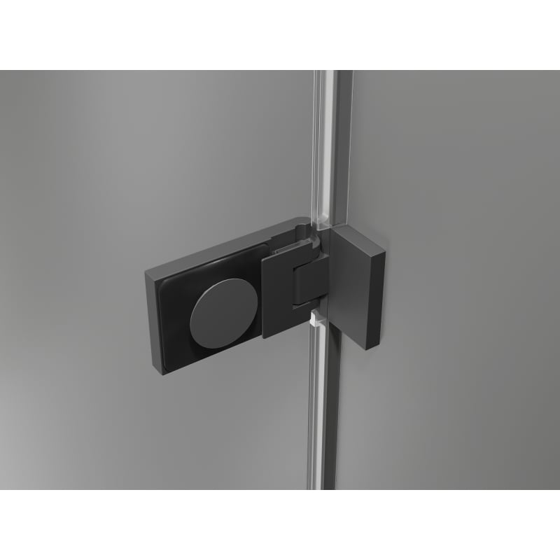 Mexen Lunar-F skladacie sprchové dvere ľavé 60 cm, transparentné, gun metal - 836-060-000-95-00-L