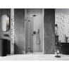 Mexen Lunar-F skladacie sprchové dvere ľavé 80 cm, transparentné, gun metal - 836-080-000-95-00-L