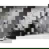 Mexen Lunar-F skladacie sprchové dvere ľavé 90 cm, transparentné, gun metal - 836-090-000-95-00-L