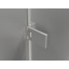 Mexen Lunar-F skladacie sprchové dvere ľavé 70 cm, transparentné, brúsený nikel - 836-070-000-97-00-L