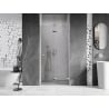 Mexen Lunar-F skladacie sprchové dvere pravé 95 cm, transparentné, chróm - 836-095-000-01-00-P