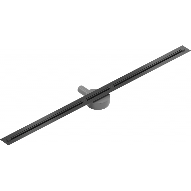 Mexen Flat 360° Slim Plochý 360° Super Slim otočný lineárny odtok 130 cm, čierny - 1751130