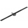 Mexen Flat 360° Super Slim odtokový žľab otočný 140 cm, čierna - 1751140