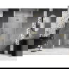 Mexen Lunar-F skladacie sprchové dvere pravé 85 cm, priehľadné, zlaté - 836-085-000-50-00-P