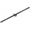 Mexen Flat 360° Super Slim odtokový žľab otočný 150 cm, čierna - 1751150