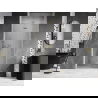 Mexen Lunar-F skladacie sprchové dvere pravé 85 cm, transparentné, zlaté kartáčované - 836-085-000-55-00-P