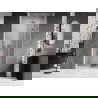Mexen Lunar-F skladacie sprchové dvere pravé 85 cm, transparentné, brúsená meď - 836-085-000-65-00-P