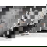 Mexen Lunar-F skladacie sprchové dvere pravé 85 cm, transparentné, brúsená meď - 836-085-000-65-00-P