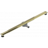 Mexen Flat 360° Slim odtokový žľab otočný 130 cm, zlatá - 1541130