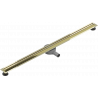 Mexen Flat 360° Slim otočný líniový odtok 140 cm, zlatý - 1541140