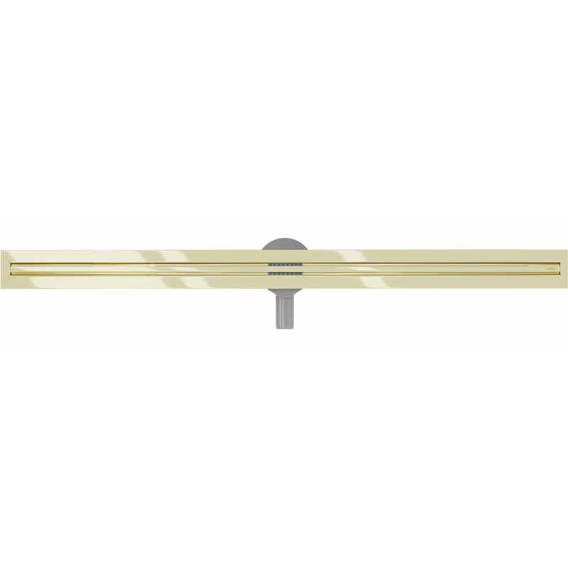 Mexen Flat 360° Slim otočný líniový odtok 140 cm, zlatý - 1541140