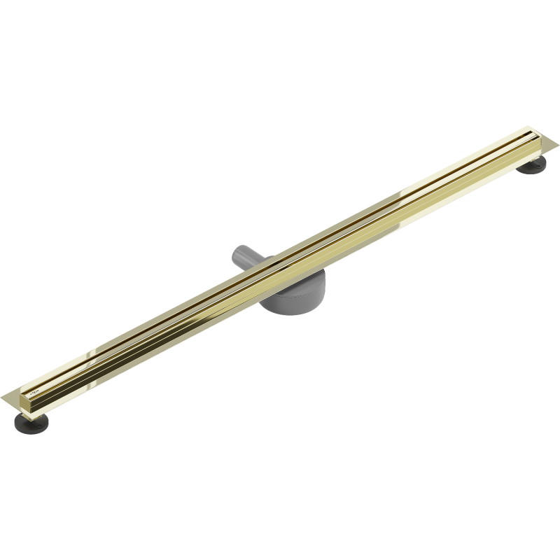 Mexen Flat 360° Slim otočná líniová sprcha 150 cm, zlatá - 1541150