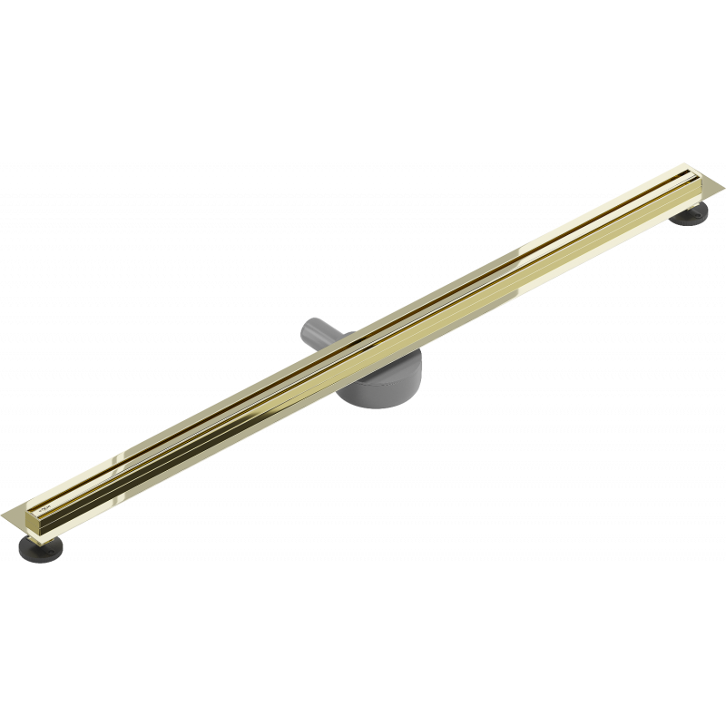 Mexen Flat 360° Slim otočný lineárny odtok 150 cm, zlatý - 1541150