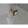 Mexen Lunar L sprchové dvere otváracie pravé 135 cm, transparentné, zlaté kartáčované - 834L-135-000-55-00-P
