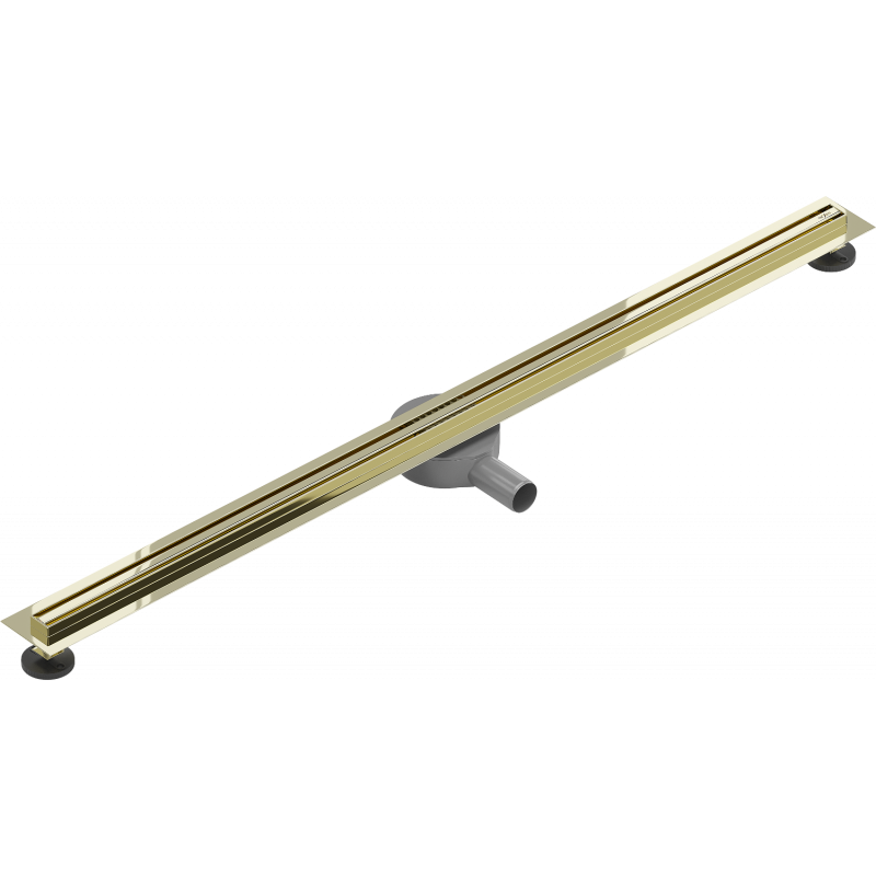 Mexen Flat 360° Slim otočný lineárny odtok 150 cm, zlatý - 1541150